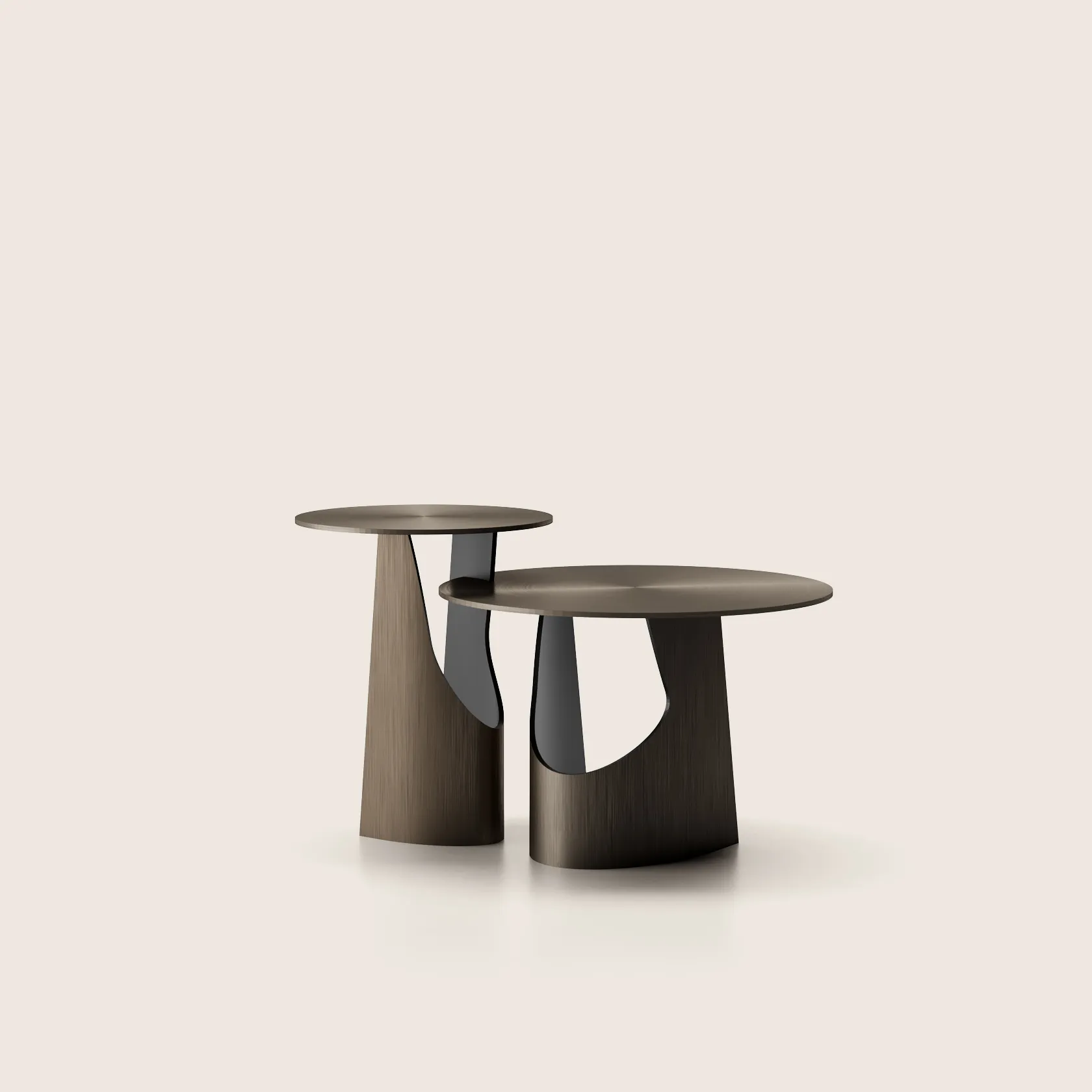 Журнальный столик ELLIPSE-COMPOSIZIONE_SFONDO-BEIGE