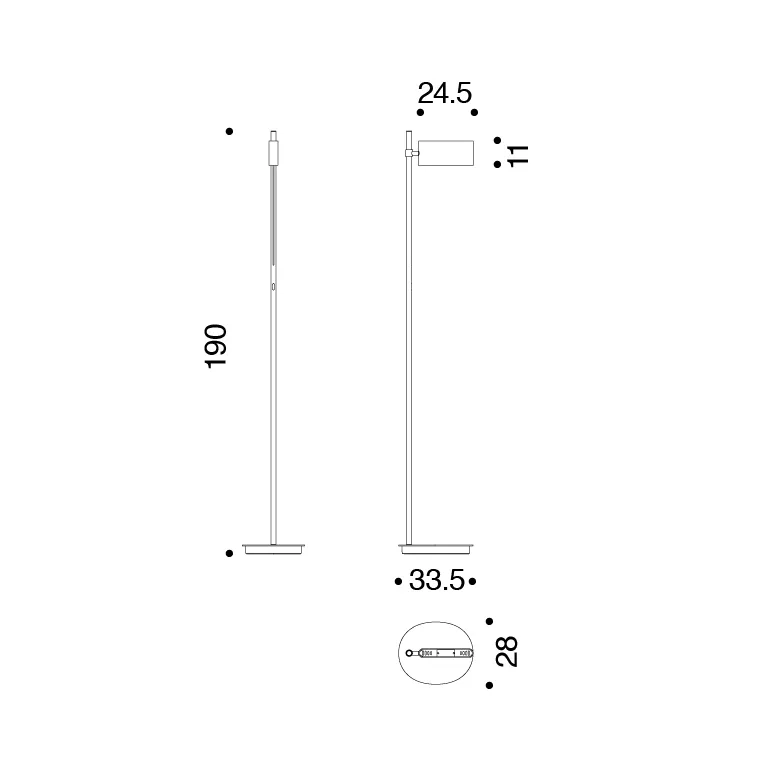 Торшер Two flags floor #4