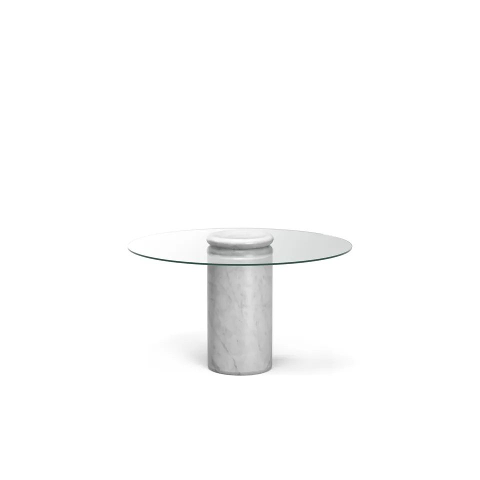 Стол Castore_Dining_Table_Bianco_Carrara_Clear