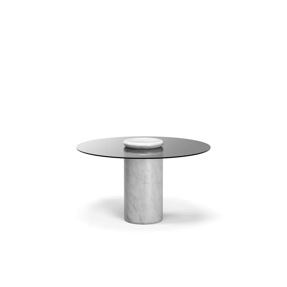 Стол Castore_Dining_Table_Bianco_Carrara_Smoked