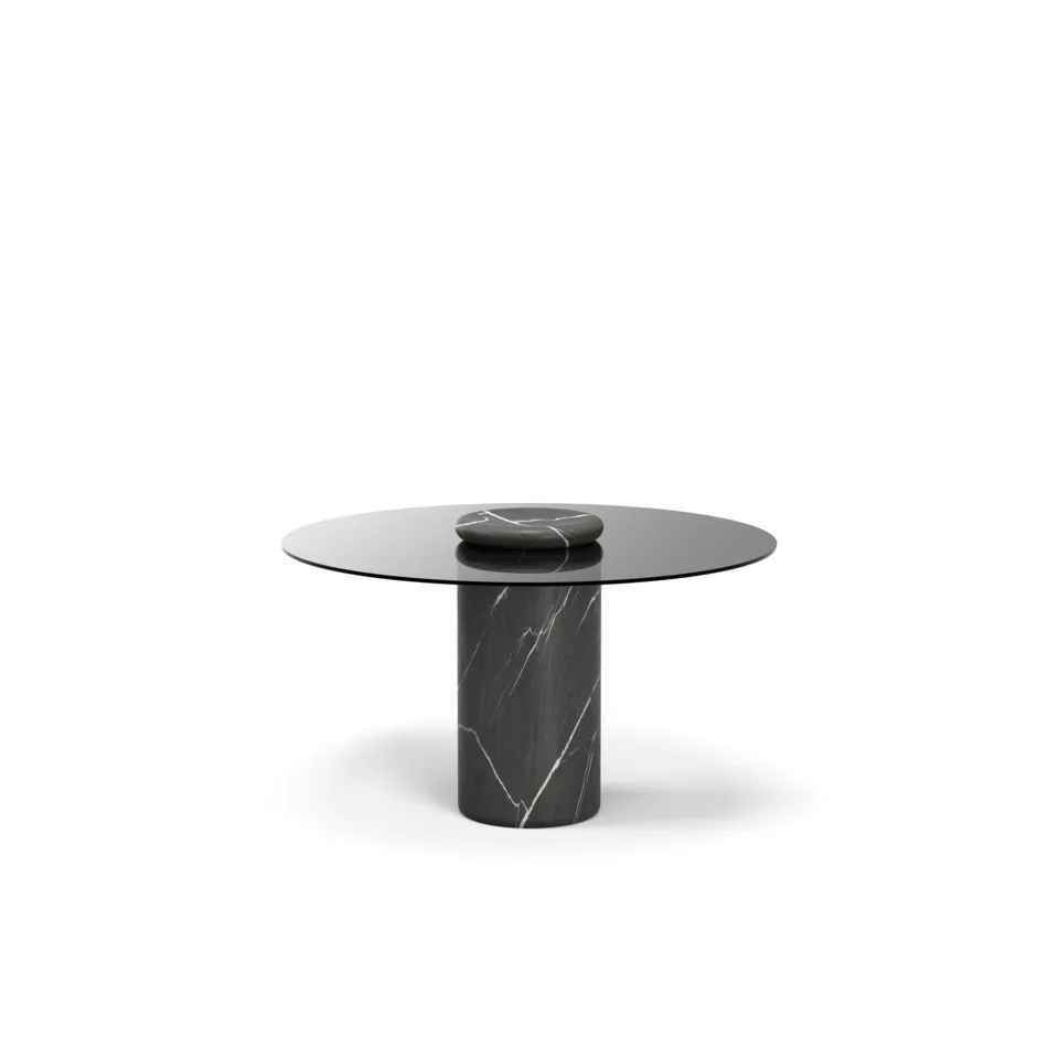 Стол Castore_Dining_Table_Pietra_Grey_Smoked_Gl