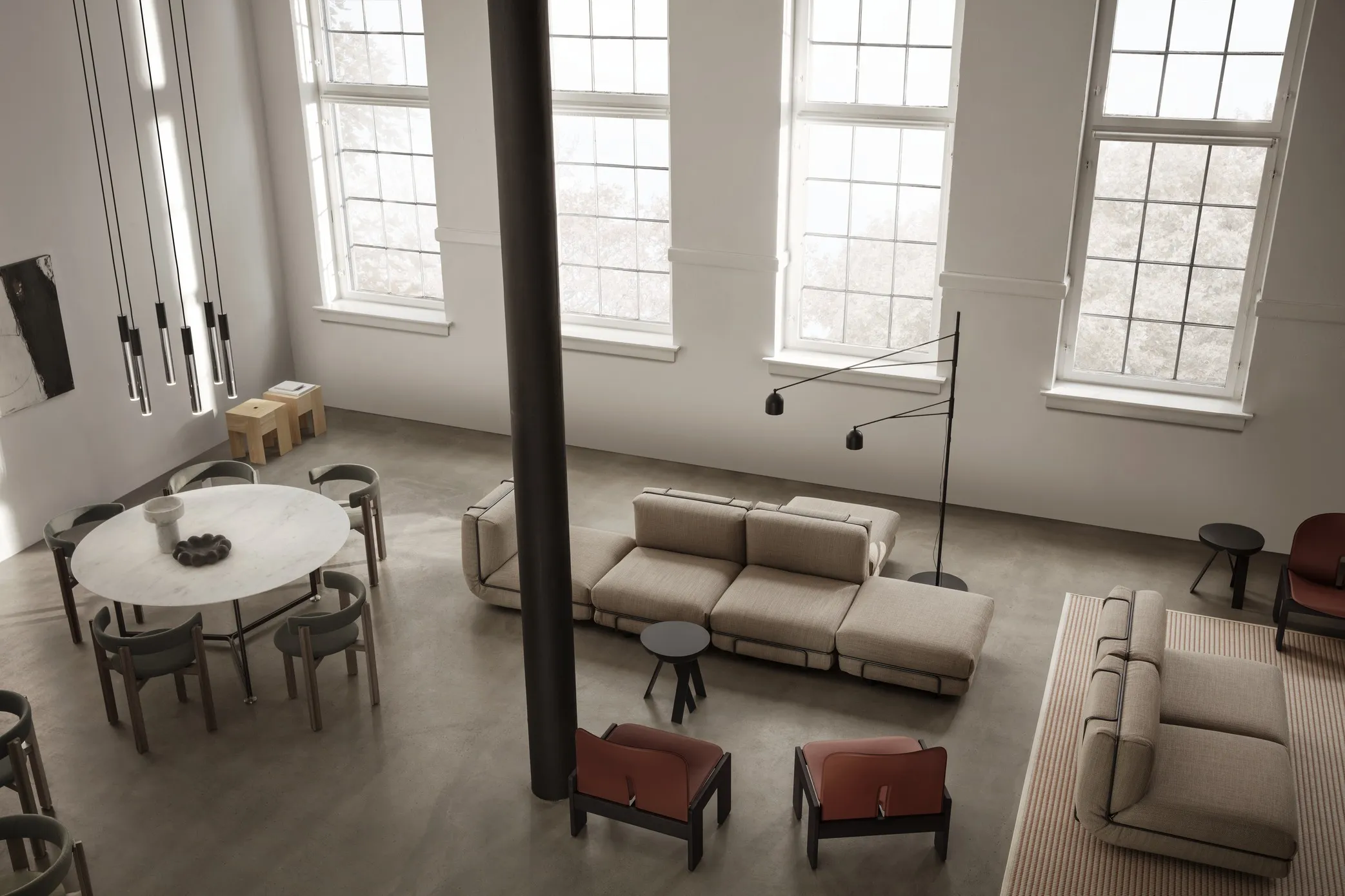 Кресло GB_Lounge_Chair_Tensing_Bianco_Packshot_Angle #10