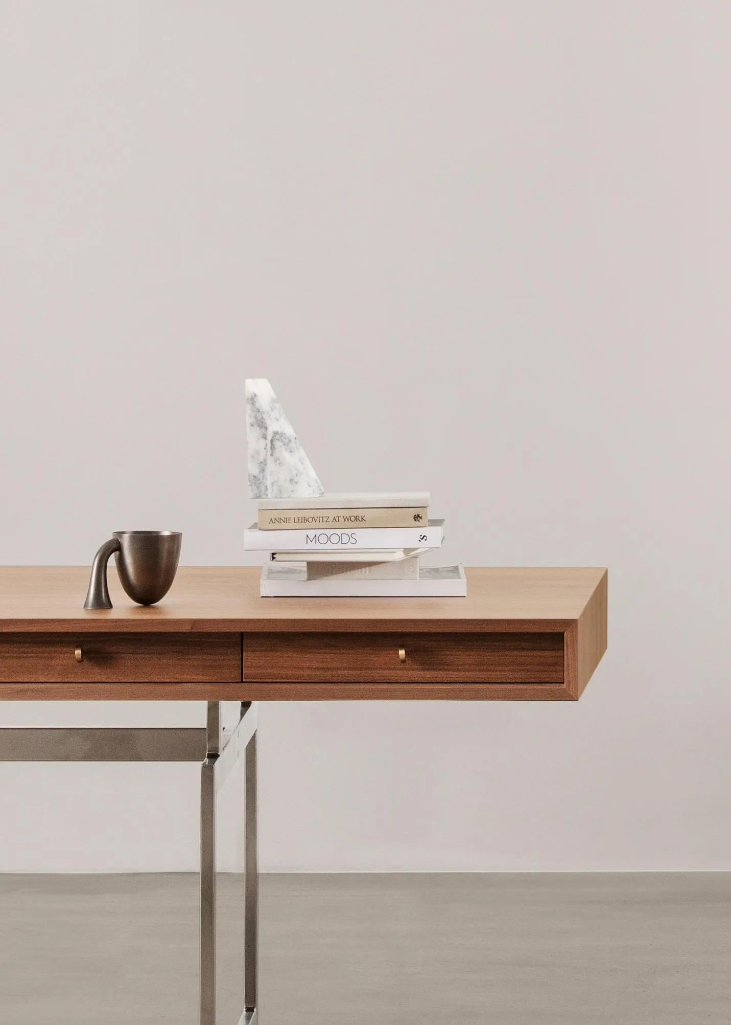 Стол Office_desk_Natural_Oak_Stainless_Steel_frame_Angle #10