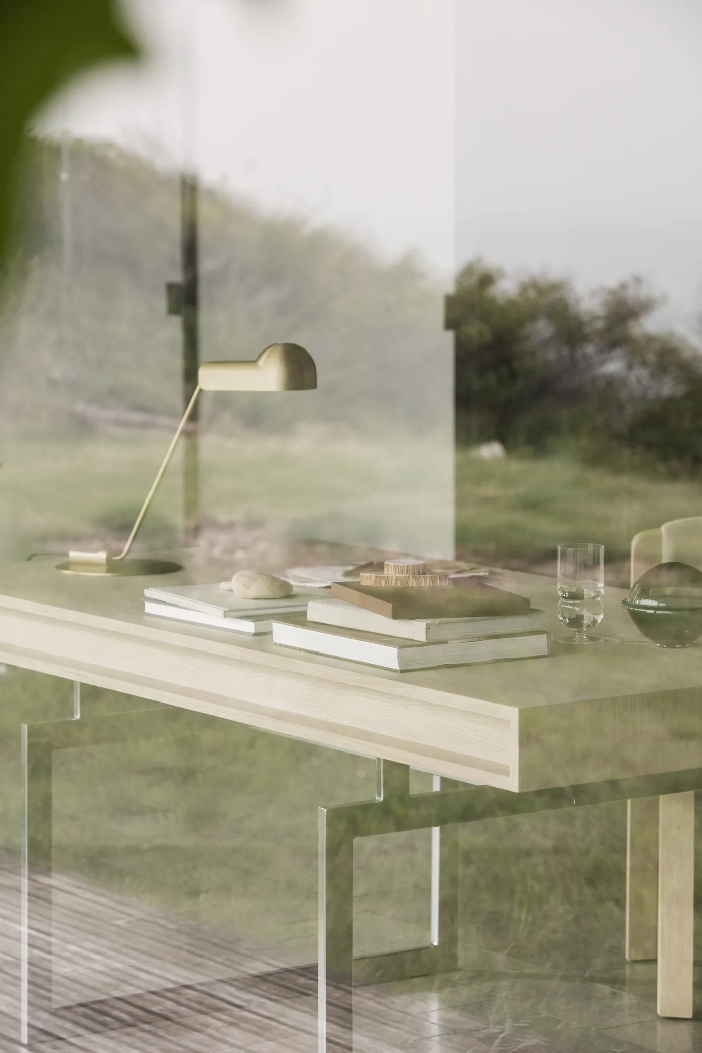 Стол Office_Desk_Steel_frame_Walnut_Packshot_Angle #3