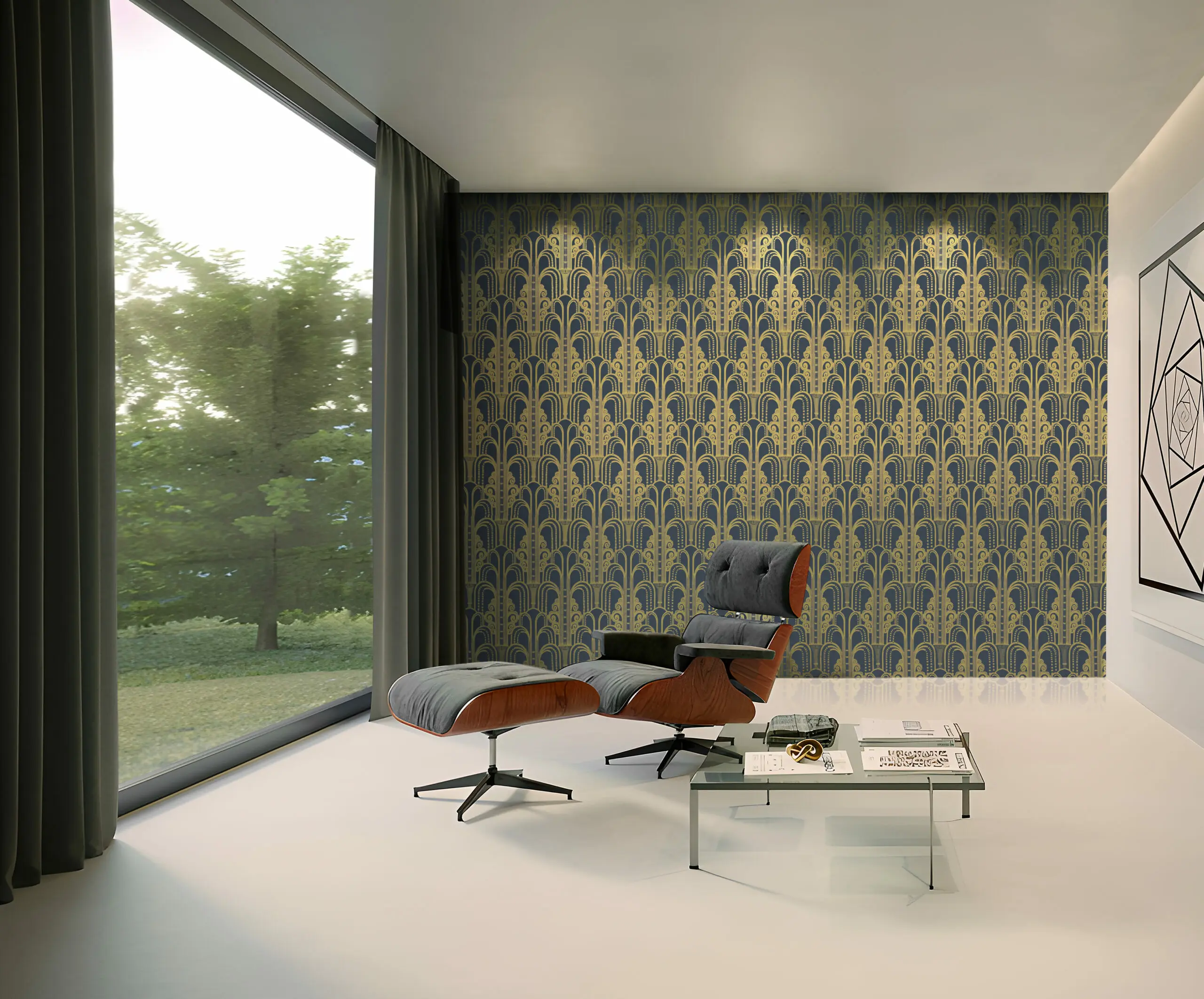 Обои для стен Luigi Bevilacqua Walls 237-94400-MILKY-GREEN #4